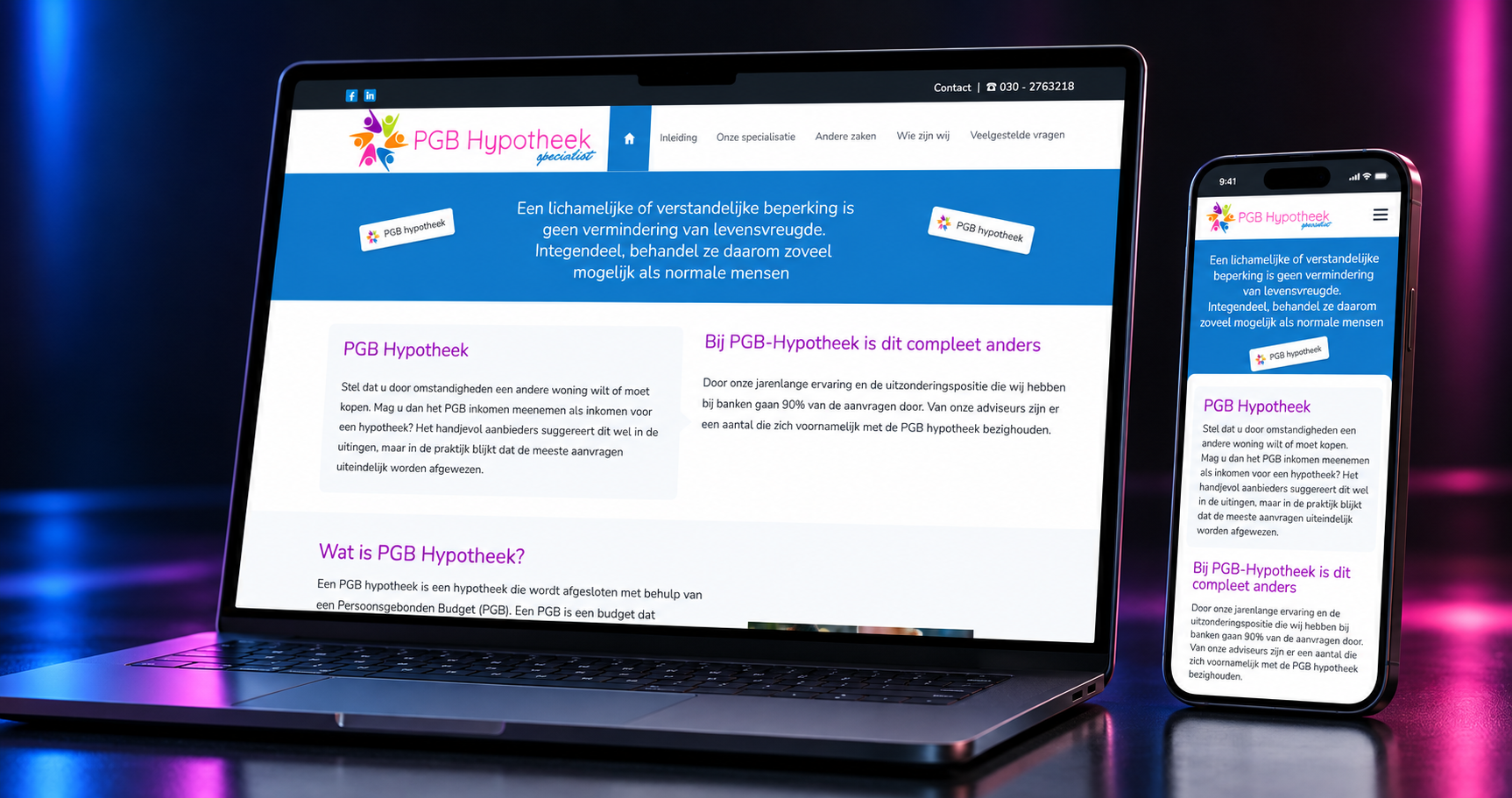 Doorlopende Ontzorging - PGB Hypotheek