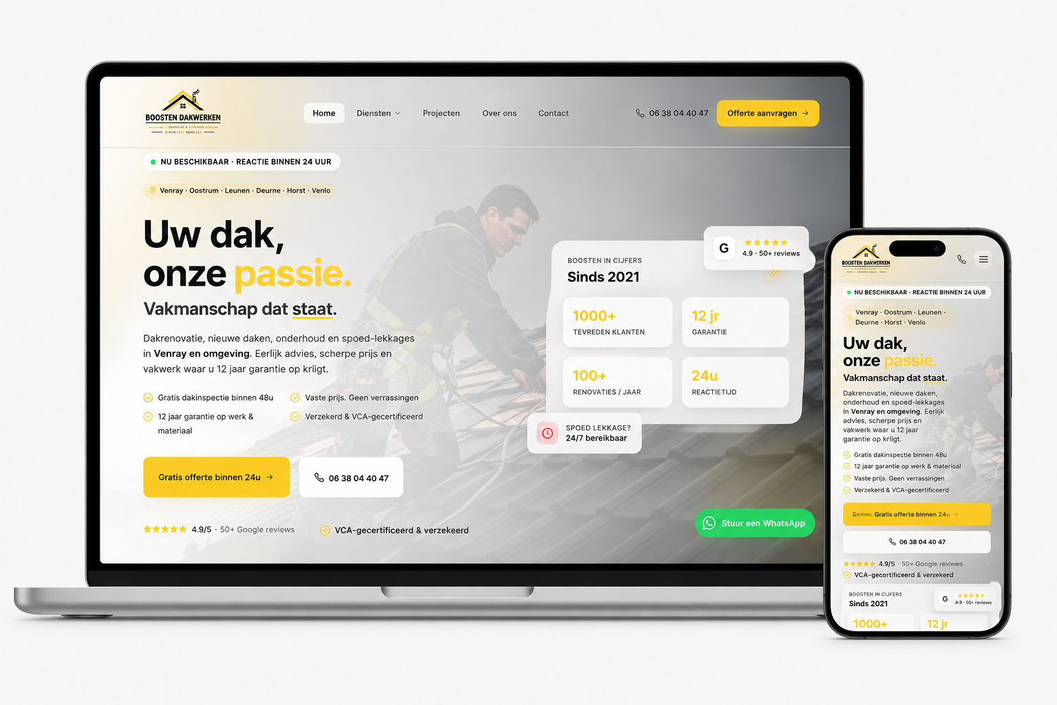 Maatwerk Site & Configurator - Boosten Dakwerken