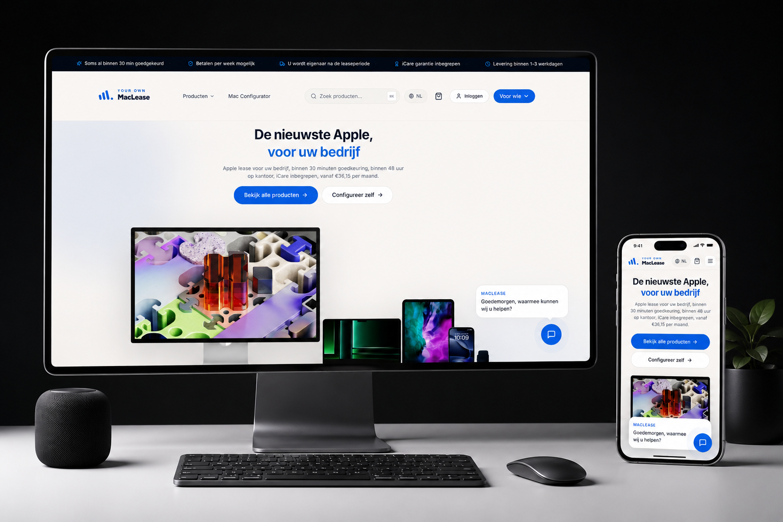 Custom Webshop & Leadsysteem - YourOwnMacLease